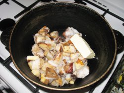 Грибной суп с пассированной начинкой Грибной суп с пассированной начинкой
