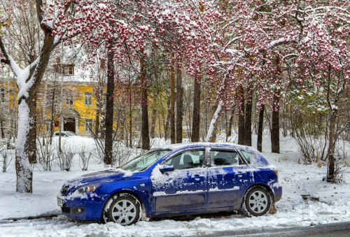 Первый снег в Озёрске. Фоторепортаж с улиц города от Валерия Ушакова Первый снег в Озёрске. Фоторепортаж с улиц города от Валерия Ушакова
