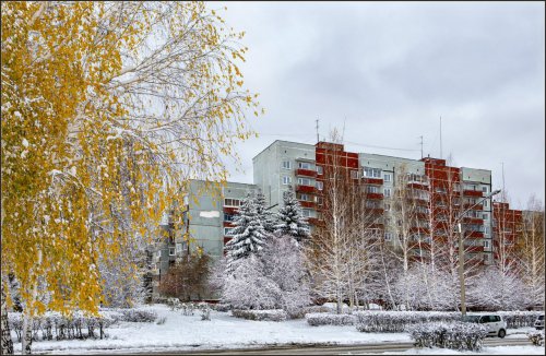 Первый снег в Озёрске. Фоторепортаж с улиц города от Валерия Ушакова Первый снег в Озёрске. Фоторепортаж с улиц города от Валерия Ушакова