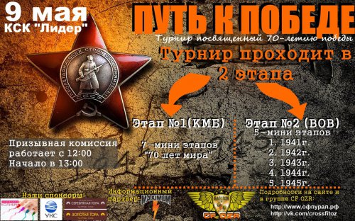 «Путь к Победе». Турнир по кросс-фиту «Путь к Победе». Турнир по кросс-фиту