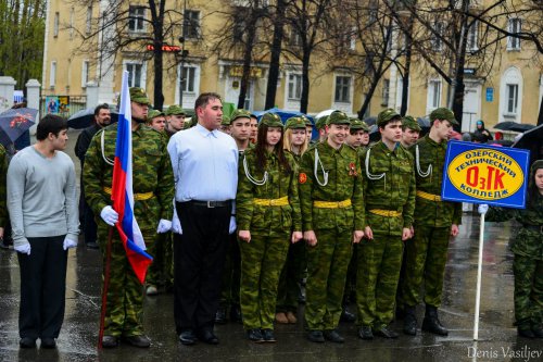 Парад Победы на главной площади Озёрска Парад Победы на главной площади Озёрска