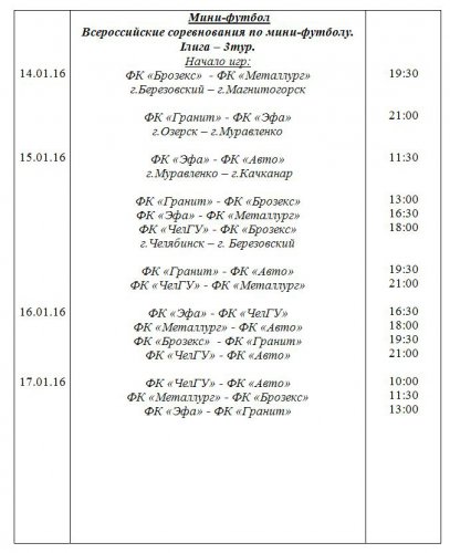 Сегодня в Озёрске стартует III тур Всероссийских соревнований по мини-футболу Сегодня в Озёрске стартует III тур Всероссийских соревнований по мини-футболу