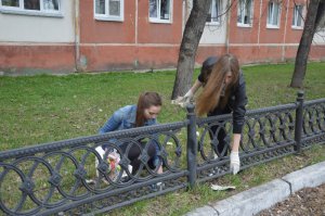 «Единороссы» и учащаяся молодежь навели порядок. Фоторепортаж «Единороссы» и учащаяся молодежь навели порядок. Фоторепортаж