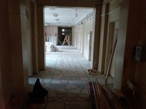 В озёрской детской поликлинике обрушилась стена В озёрской детской поликлинике обрушилась стена