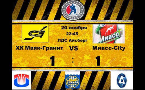 ХК «Маяк-Гранит» vs ХК «Миасс City»: никто не хотел уступать ХК «Маяк-Гранит» vs ХК «Миасс City»: никто не хотел уступать