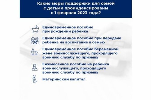 С 1 февраля в России проиндексировали более 40 выплат и пособий.