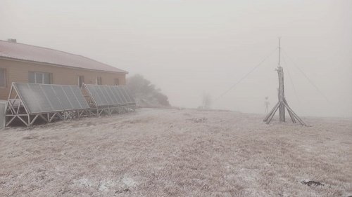 Первый снег выпал в Челябинской области в сентябре.