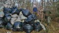 На Магнитских разломах в «Таганае» убрали свалку бытового мусора.